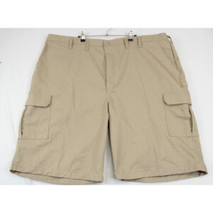 Red Kap Cargo Shorts Men 48 Flat Front Khaki Utility Outdoor Work Wear Beige‎